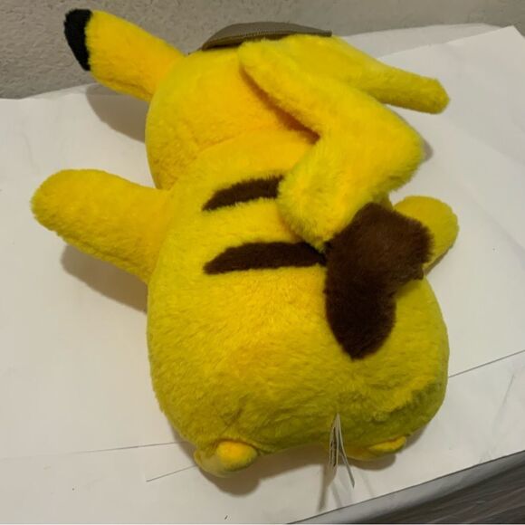 Pokemon DETECTIVE PIKACHU 14” Plush Stuffed Toy by Wicked Cool Toys - Picture 4 of 13